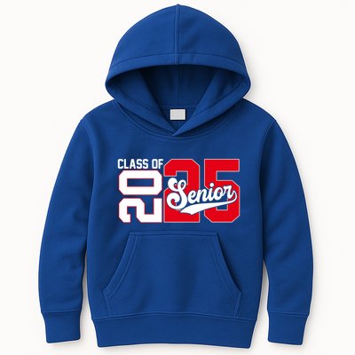 Class Of 2025 Senior Graduation 2025 Back To School Red Gift Kids Hoodie