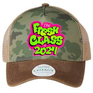 Class Of 2024 Senior Fresh 90s Retro TV Style Graduation Legacy Tie Dye Trucker Hat