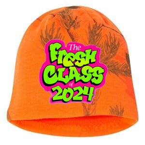 Class Of 2024 Senior Fresh 90s Retro TV Style Graduation Kati - Camo Knit Beanie