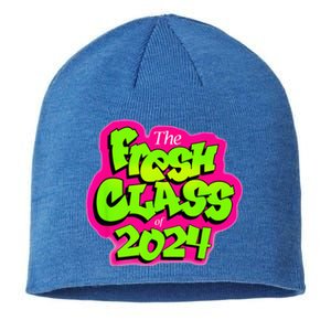 Class Of 2024 Senior Fresh 90s Retro TV Style Graduation Sustainable Beanie