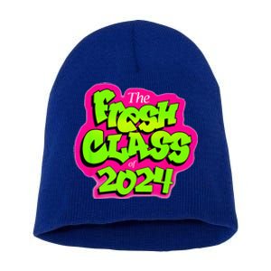 Class Of 2024 Senior Fresh 90s Retro TV Style Graduation Short Acrylic Beanie