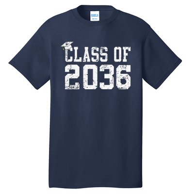 Class Of 2036 Grow With Me First Day Of School Graduation Cute Tall T-Shirt