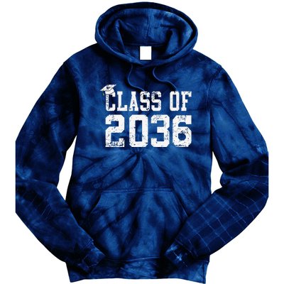 Class Of 2036 Grow With Me First Day Of School Graduation Cute Tie Dye Hoodie