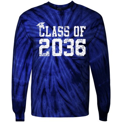 Class Of 2036 Grow With Me First Day Of School Graduation Cute Tie-Dye Long Sleeve Shirt