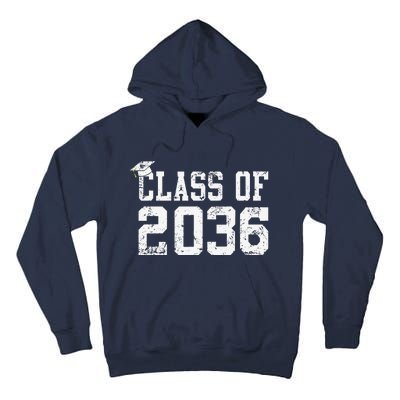 Class Of 2036 Grow With Me First Day Of School Graduation Cute Tall Hoodie