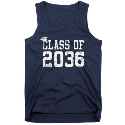 Class Of 2036 Grow With Me First Day Of School Graduation Cute Tank Top