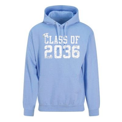 Class Of 2036 Grow With Me First Day Of School Graduation Cute Unisex Surf Hoodie