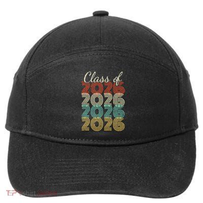 Class Of 2026 Senior 2026 Graduation 7-Panel Snapback Hat