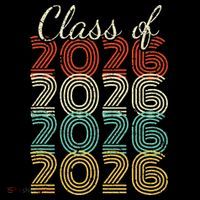 Class Of 2026 Senior 2026 Graduation 7-Panel Snapback Hat