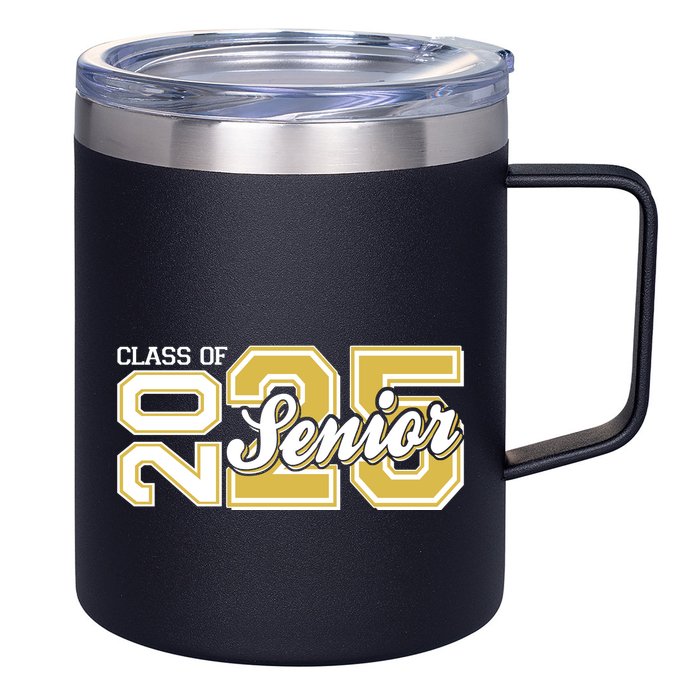 Class Of 2025 Senior Graduation 12oz Stainless Steel Coffee Mug