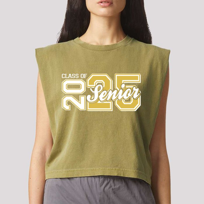 Class Of 2025 Senior Graduation Garment-Dyed Women's Muscle Tee