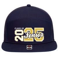 Class Of 2025 Senior Graduation 7 Panel Mesh Trucker Snapback Hat