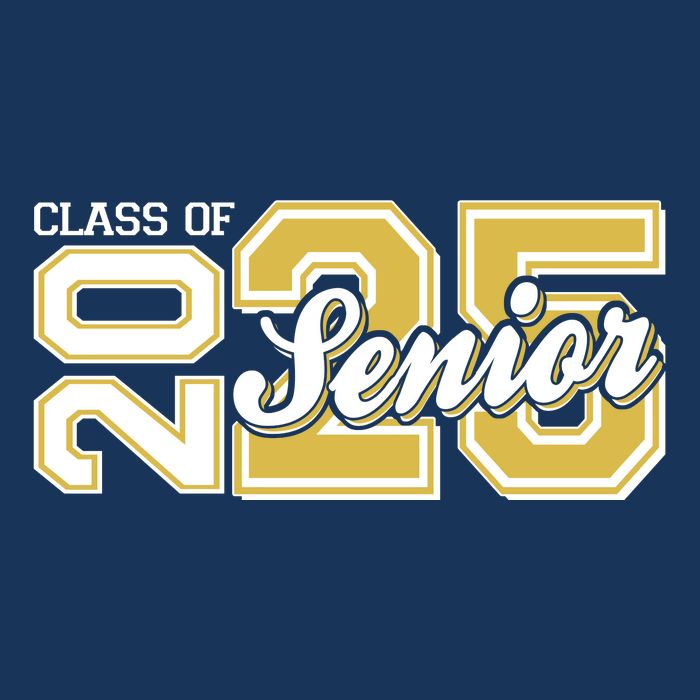 Class Of 2025 Senior Graduation 7 Panel Mesh Trucker Snapback Hat