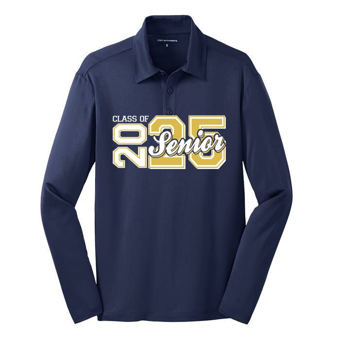 Class Of 2025 Senior Graduation Silk Touch Performance Long Sleeve Polo