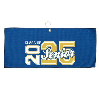 Class Of 2025 Senior Graduation Large Microfiber Waffle Golf Towel