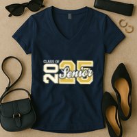 Class Of 2025 Senior Graduation Women's V-Neck T-Shirt
