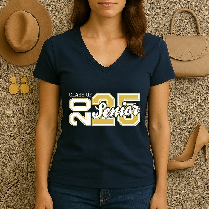 Class Of 2025 Senior Graduation Women's V-Neck T-Shirt
