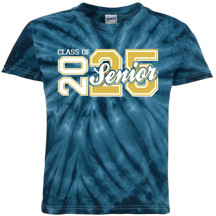 Class Of 2025 Senior Graduation Kids Tie-Dye T-Shirt