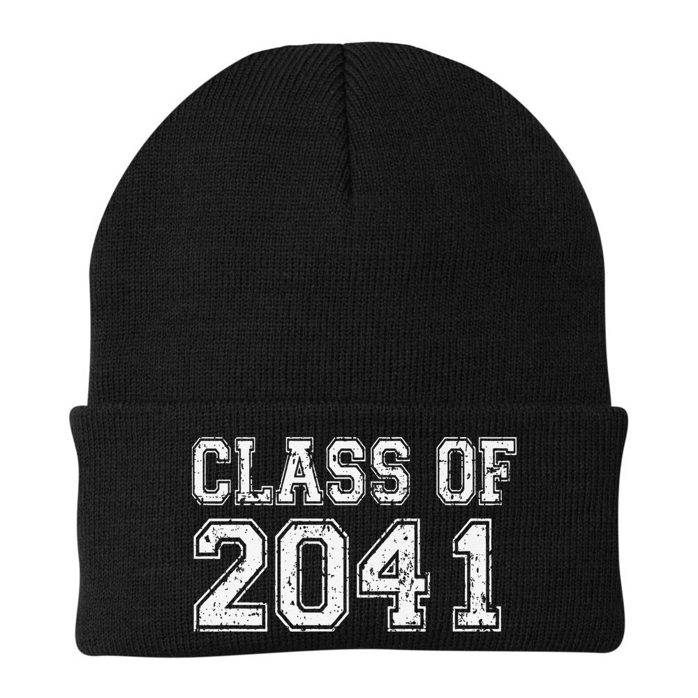 Class Of 2041 Grow With Me Graduation Vintage Premium Beanie