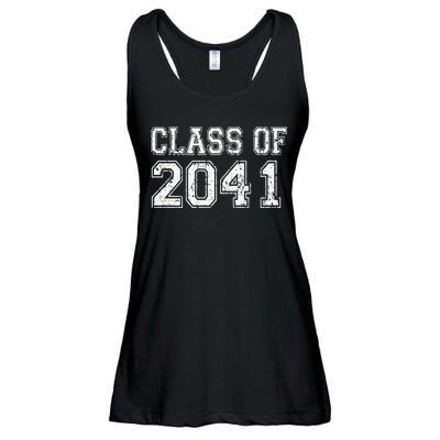 Class Of 2041 Grow With Me Graduation Vintage Premium Ladies Essential Flowy Tank