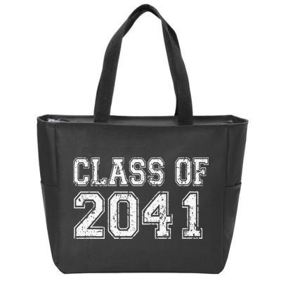 Class Of 2041 Grow With Me Graduation Vintage Premium Zip Tote Bag