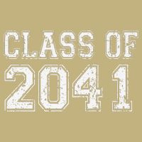 Class Of 2041 Grow With Me Graduation Vintage Premium Button