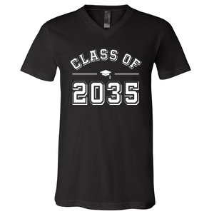 Class Of 2035 Graduation V-Neck T-Shirt