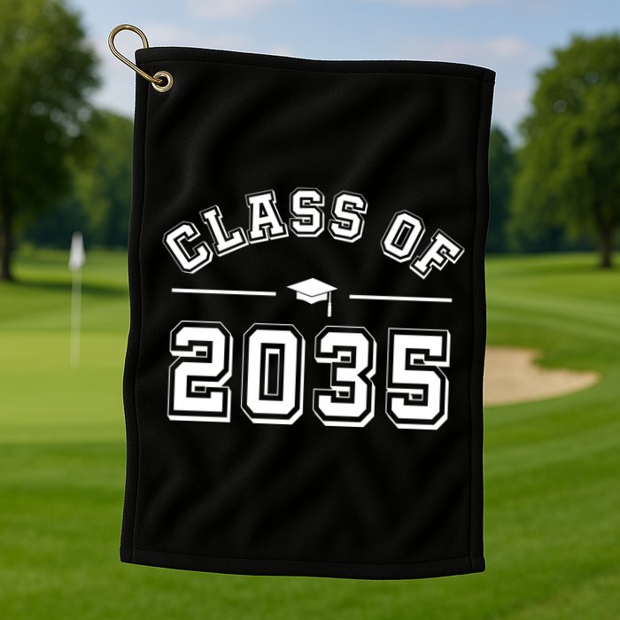 Class Of 2035 Graduation Golf Towel