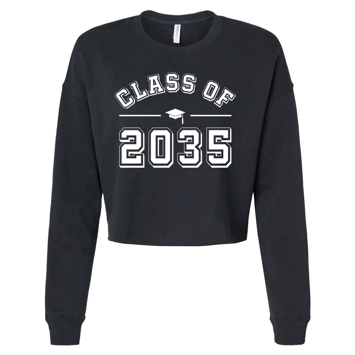 Class Of 2035 Graduation Cropped Pullover Crew