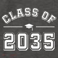 Class Of 2035 Graduation Vector Backpack