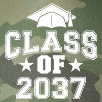 Class Of 2037 Grow With Me First Day Of School Graduation Legacy Tie Dye Trucker Hat