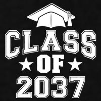 Class Of 2037 Grow With Me First Day Of School Graduation Ladies PosiCharge Tri-Blend Wicking Tank