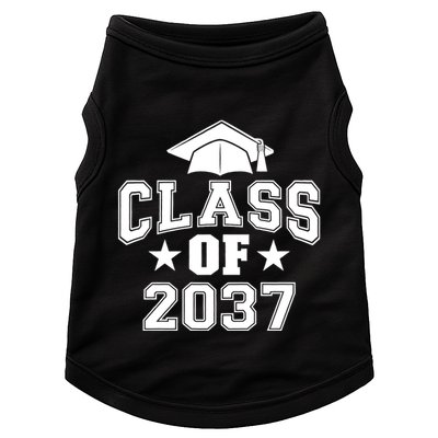 Class Of 2037 Grow With Me First Day Of School Graduation Doggie Tank