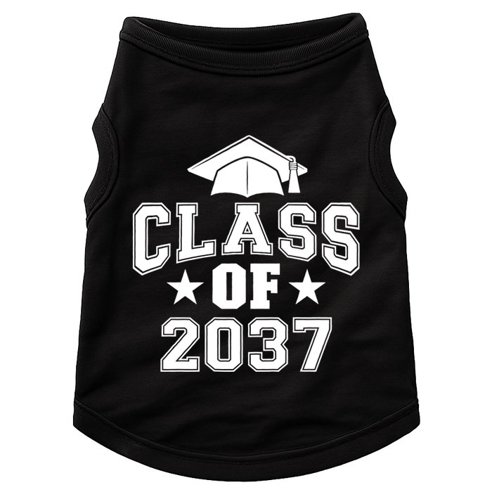 Class Of 2037 Grow With Me First Day Of School Graduation Doggie Tank