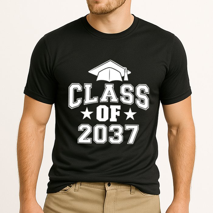 Class Of 2037 Grow With Me First Day Of School Graduation Performance Shirt