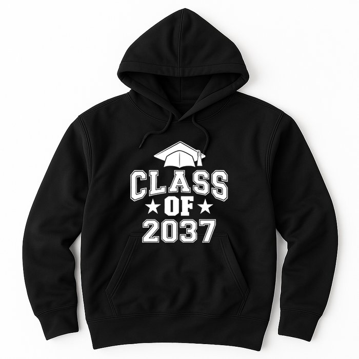 Class Of 2037 Grow With Me First Day Of School Graduation Hoodie