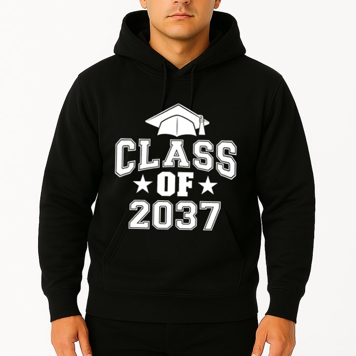 Class Of 2037 Grow With Me First Day Of School Graduation Hoodie