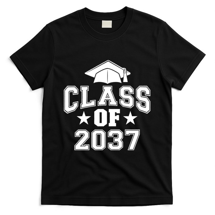 Class Of 2037 Grow With Me First Day Of School Graduation T-Shirt