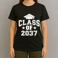 Class Of 2037 Grow With Me First Day Of School Graduation T-Shirt