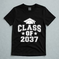 Class Of 2037 Grow With Me First Day Of School Graduation T-Shirt