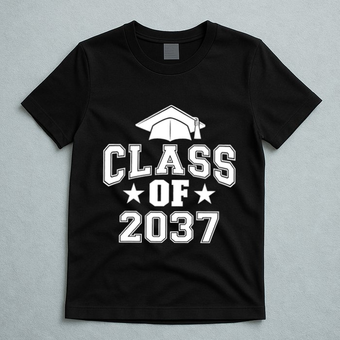 Class Of 2037 Grow With Me First Day Of School Graduation T-Shirt