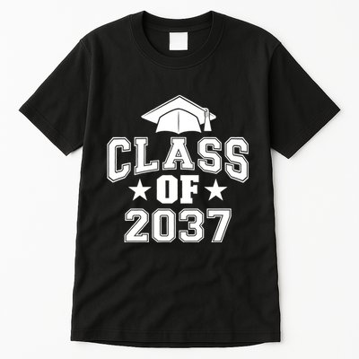 Class Of 2037 Grow With Me First Day Of School Graduation Tall T-Shirt