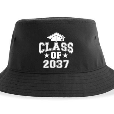 Class Of 2037 Grow With Me First Day Of School Graduation Sustainable Bucket Hat