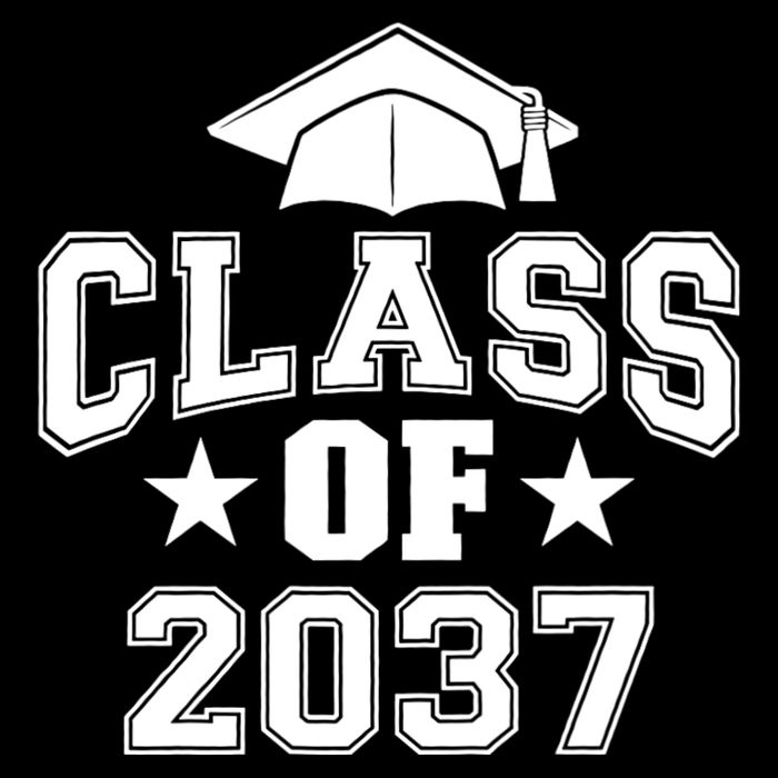 Class Of 2037 Grow With Me First Day Of School Graduation 7-Panel Snapback Hat