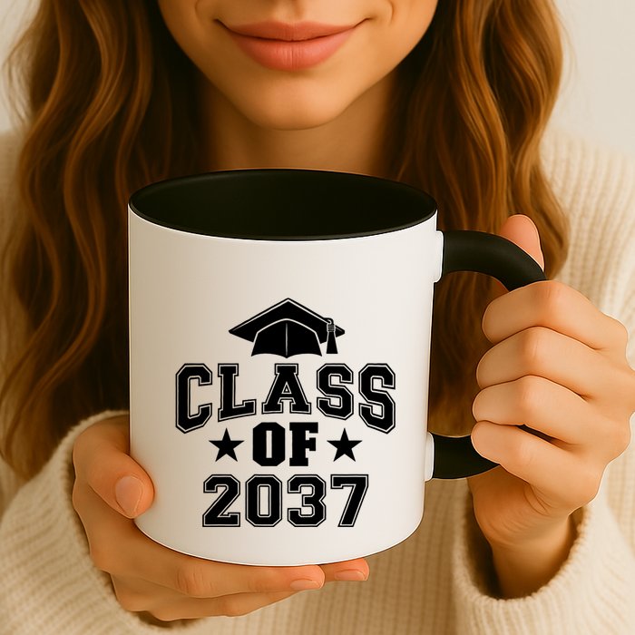 Class Of 2037 Grow With Me First Day Of School Graduation Mug