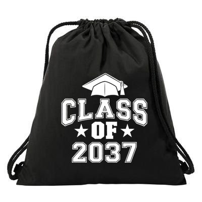 Class Of 2037 Grow With Me First Day Of School Graduation Drawstring Bag