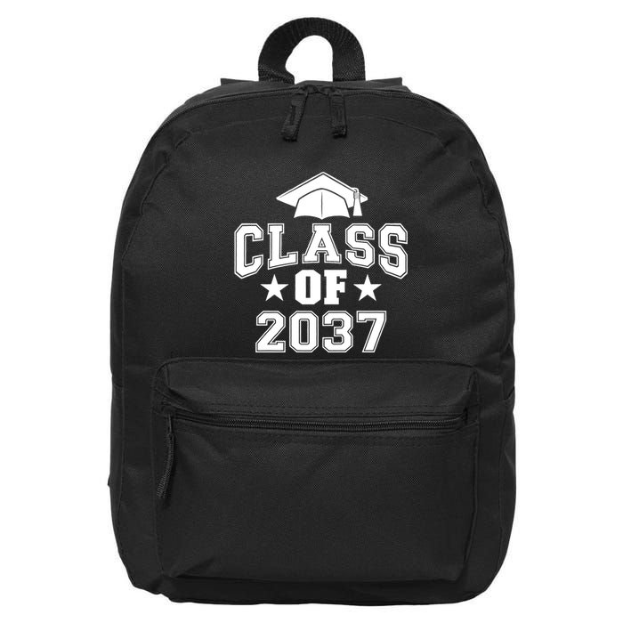 Class Of 2037 Grow With Me First Day Of School Graduation 16 in Basic Backpack