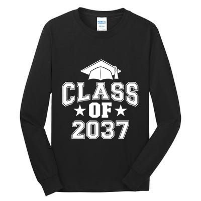Class Of 2037 Grow With Me First Day Of School Graduation Tall Long Sleeve T-Shirt