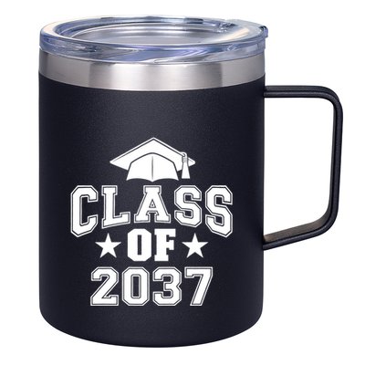 Class Of 2037 Grow With Me First Day Of School Graduation 12oz Stainless Steel Coffee Mug