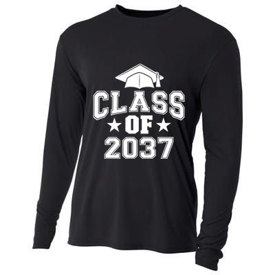 Class Of 2037 Grow With Me First Day Of School Graduation Cooling Performance Long Sleeve Crew